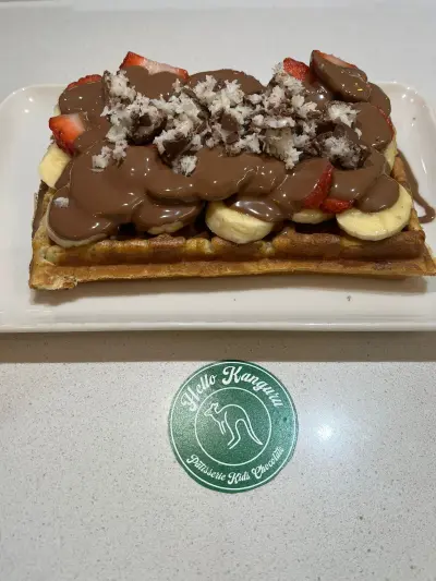 Belçika Çikolatalı Cocostarlı Waffle